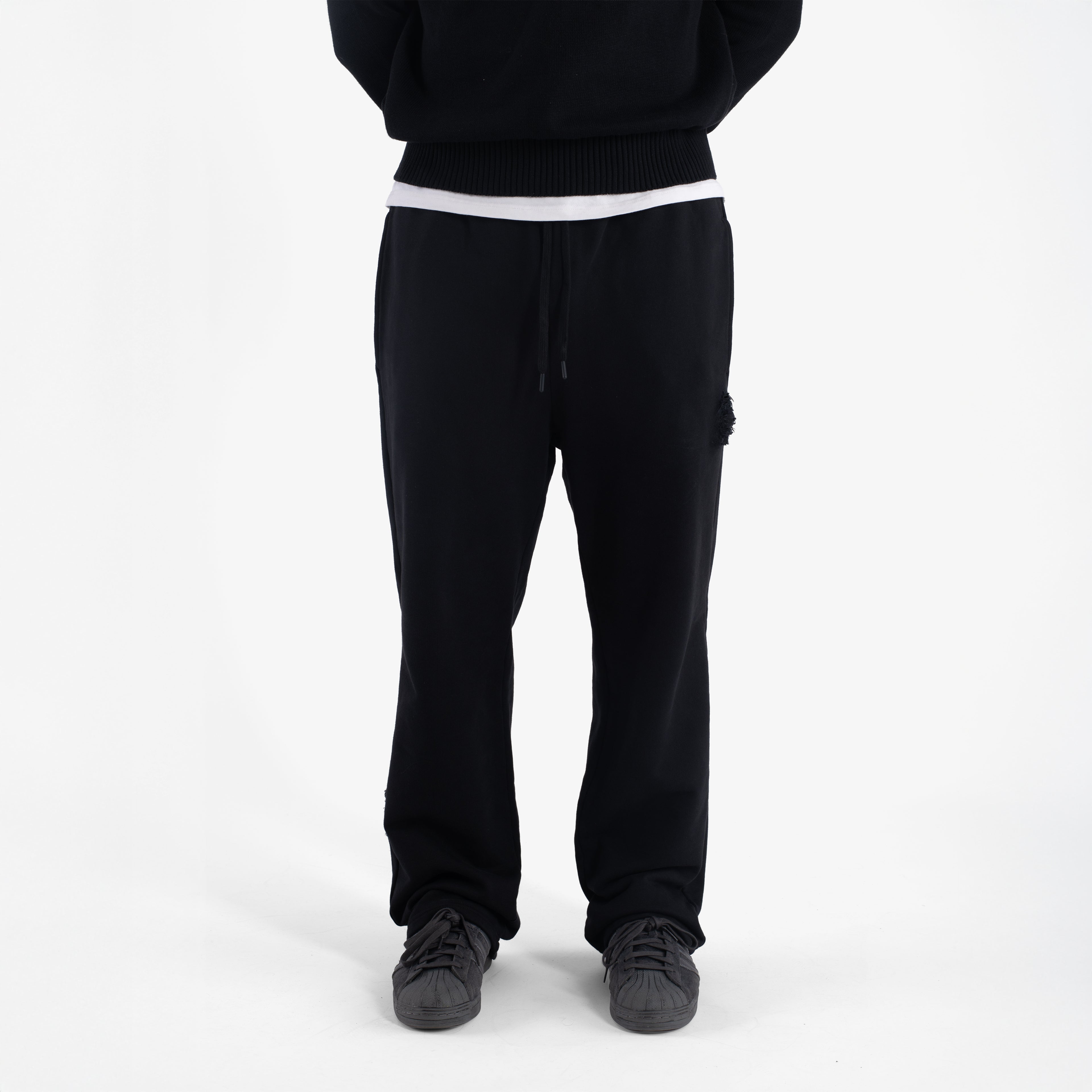 HAND-DISTRESSED SWEATPANTS