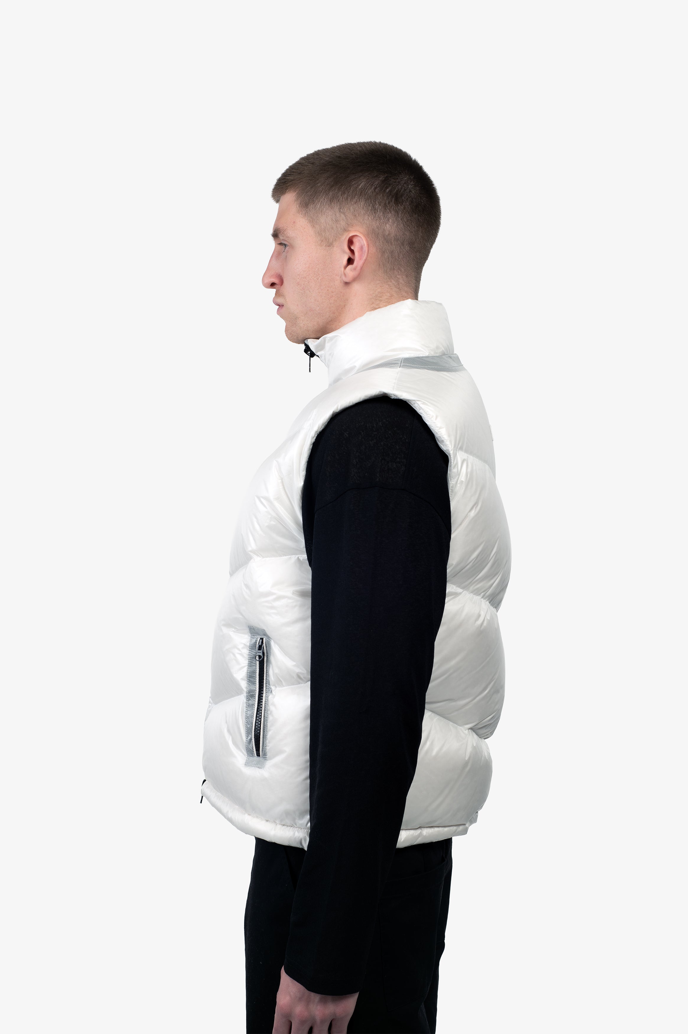 TRANSLUCENT DUCK DOWN GILET